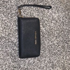 Michael Kors black wrist wallet